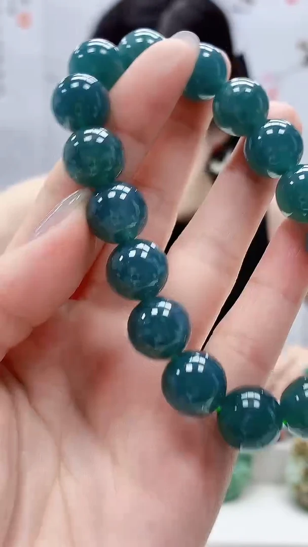 定制翡翠未镶嵌4852lr-毛货手串120