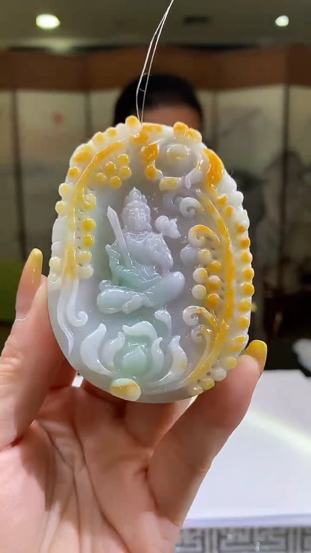 未镶嵌定制翡翠38/1227/W/观音