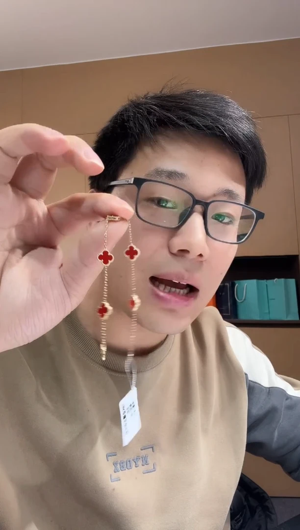 【闪购商品】玛瑙/玉髓手链18K金镶嵌红色k黄，小号五花手链GHJ