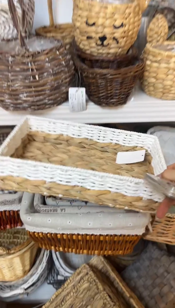 小****.微瑕捡漏纸编加草编双色浅盘