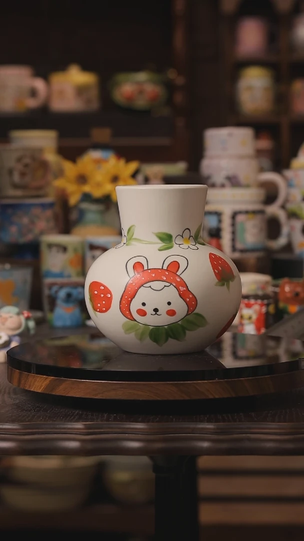 摆件景德镇釉下彩绘设计师款式陶瓷