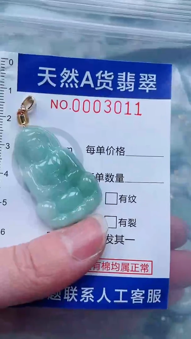 翡翠未镶嵌吊坠(不含链)