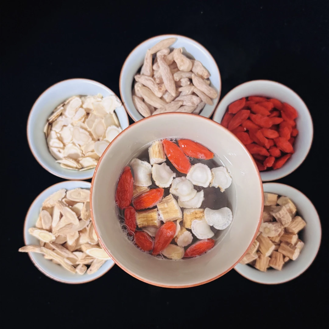 长白山西洋参元气五宝茶西洋参黄芪麦冬枸杞党参煲汤泡酒泡水