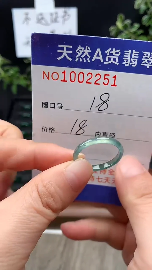未镶嵌戒指翡翠18#