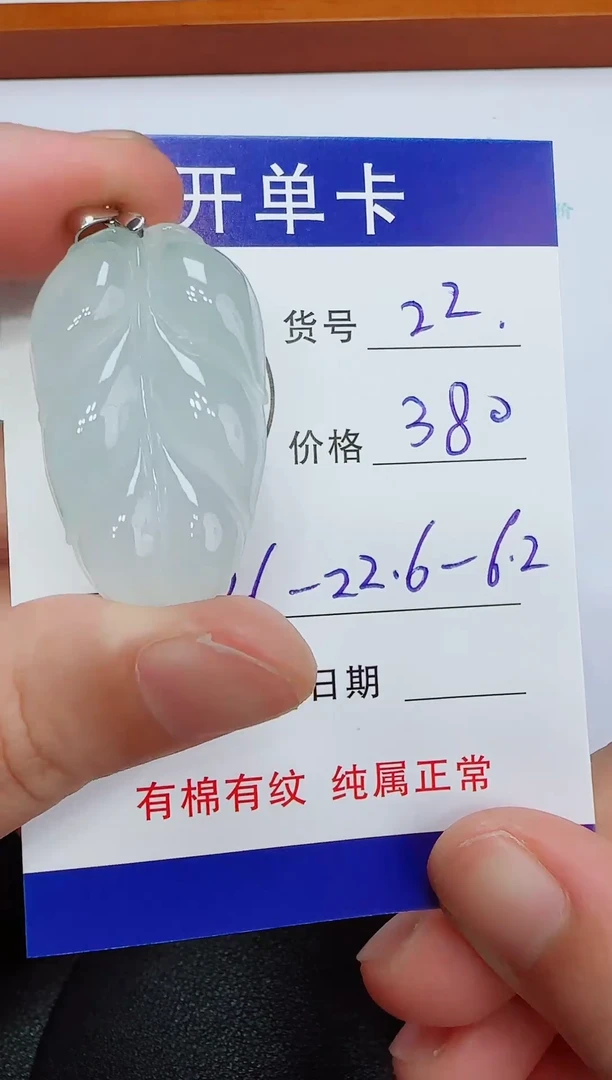 吊坠(赠链)未镶嵌翡翠22