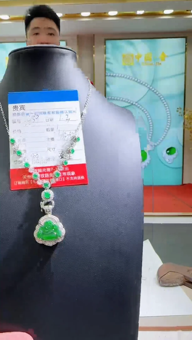 未镶嵌定制翡翠LL39翡翠吊坠+链-多样性发其一