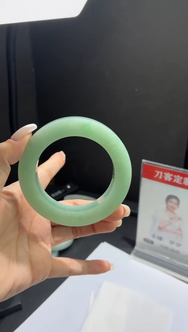 未镶嵌手镯定制翡翠奶*?DDJ50432