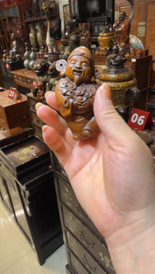 木黄杨木财神68.8888888888