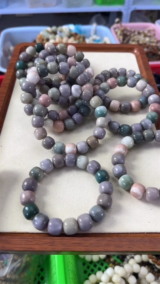 【闪购商品】白玉菩提手串14*菩提根阴皮莫奈花园单圈