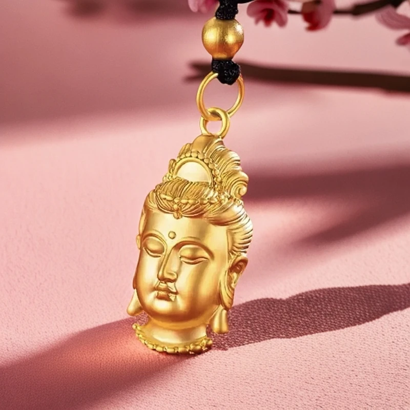 金典双面 观音头 项链