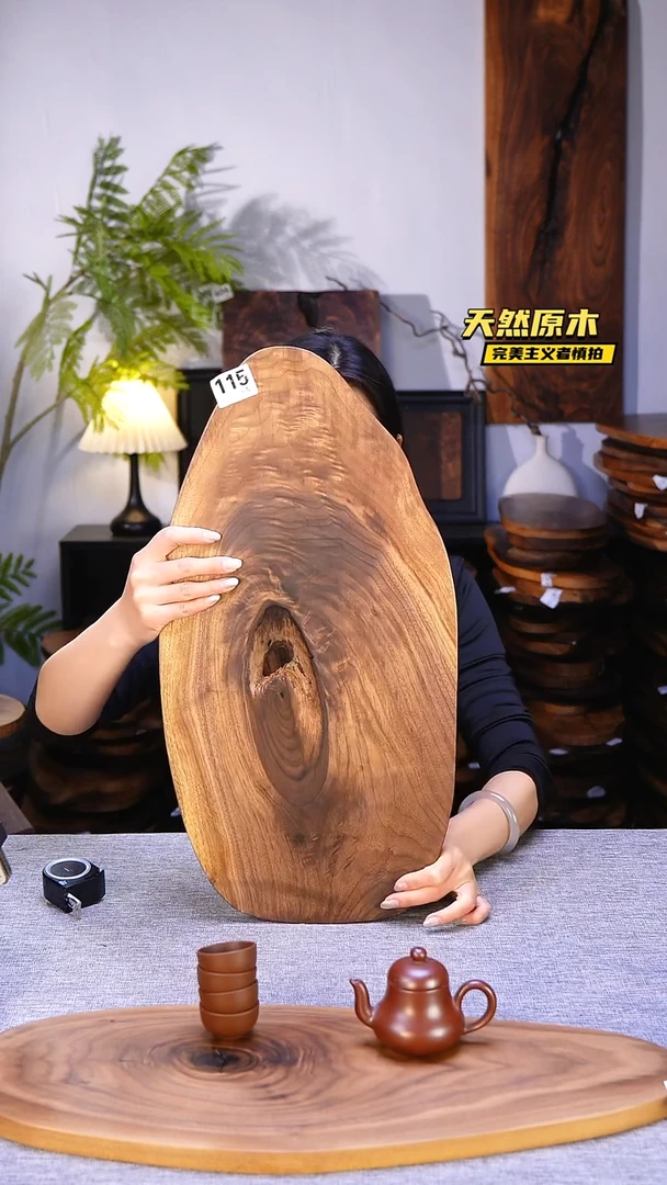 木北美黑胡桃原木.干裂疤结不属于商品质量问题完美主义者慎拍