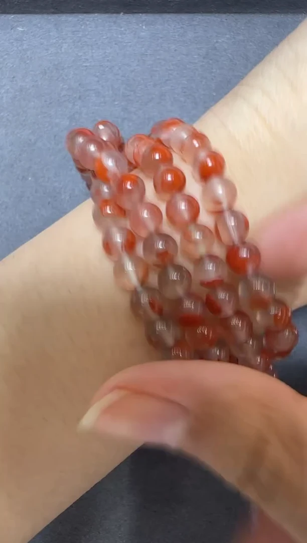 未镶嵌手链南红玛瑙约6mm【鸿运当头】南红多圈手串