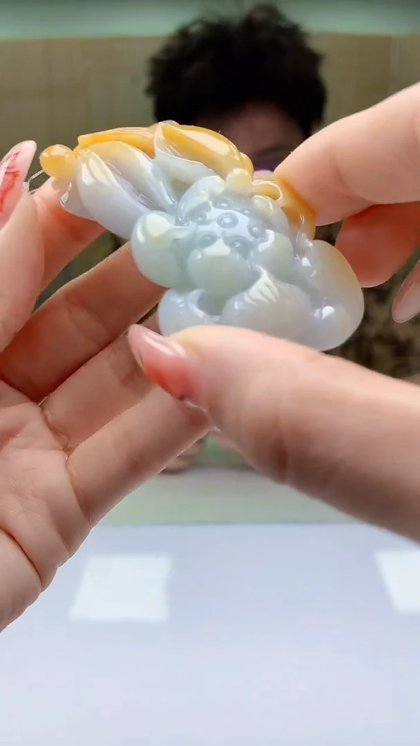 【闪购商品】定制翡翠未镶嵌4688ty-毛货挂件34