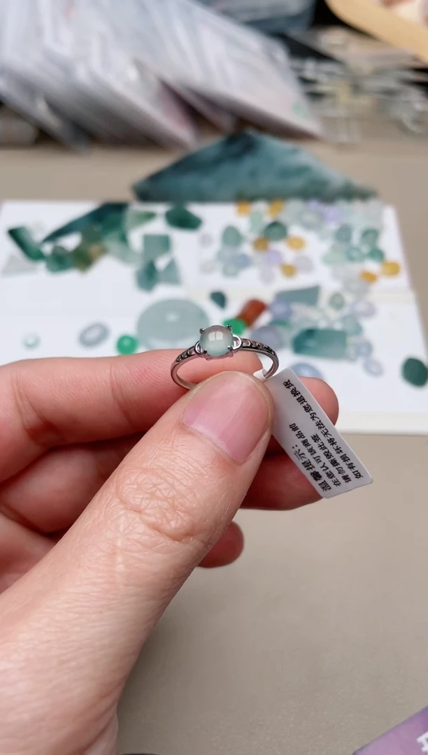 【闪购商品】翡翠戒指银S925镶嵌100000001