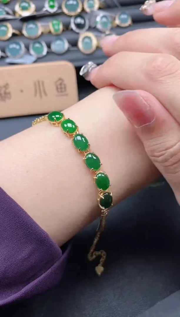 翡翠戒指银S925镶嵌5151-4