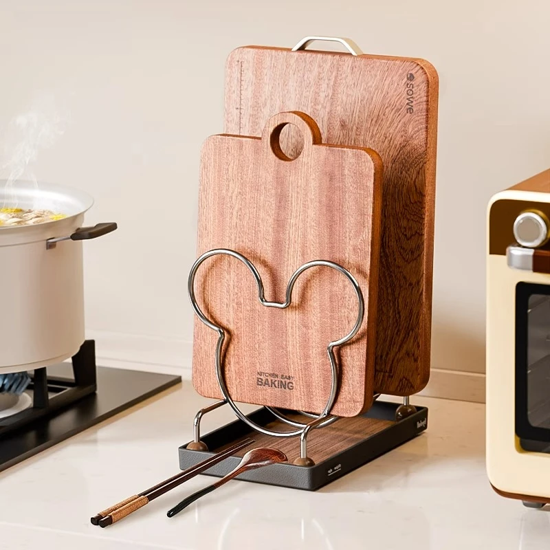 deHub厨房砧板架家用菜板案板放置架台面锅盖收纳架厨房砧板置物