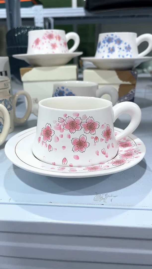 杯子骨瓷（原盒）咖啡杯碟一套