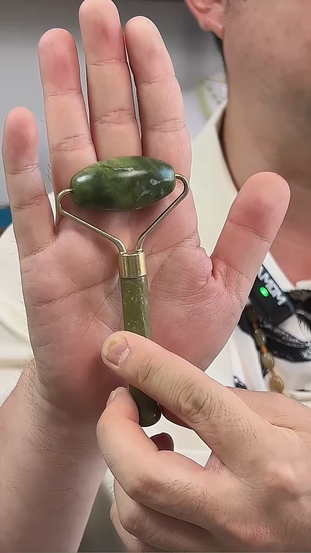 岫玉未镶嵌手把手把