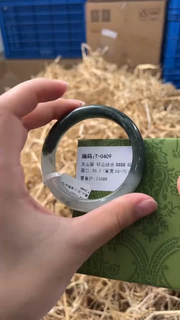 未镶嵌手镯石英质玉T-0409