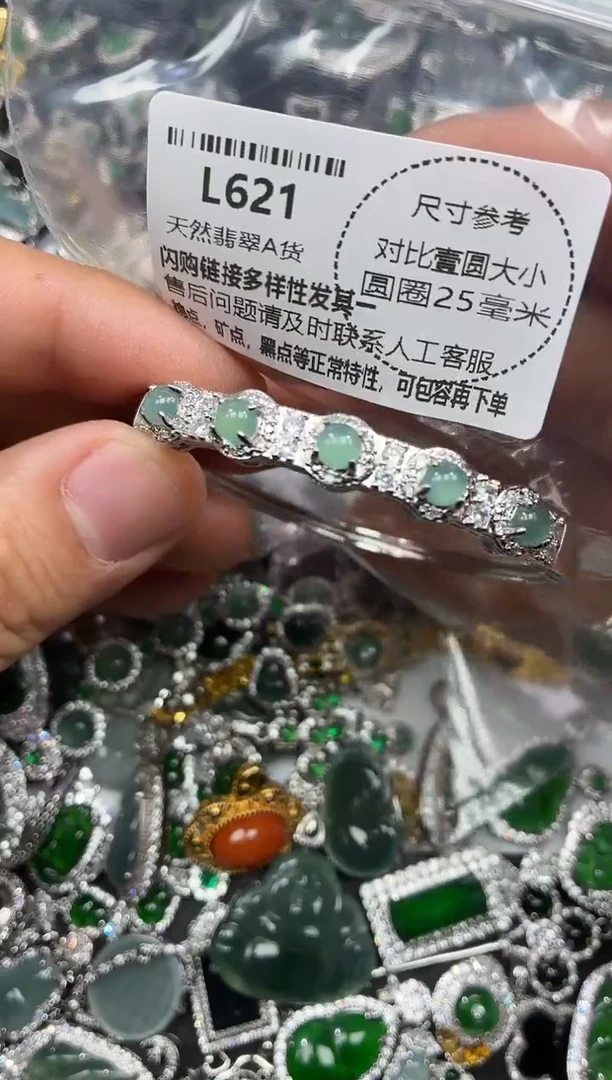 颈饰未镶嵌翡翠L621手镯