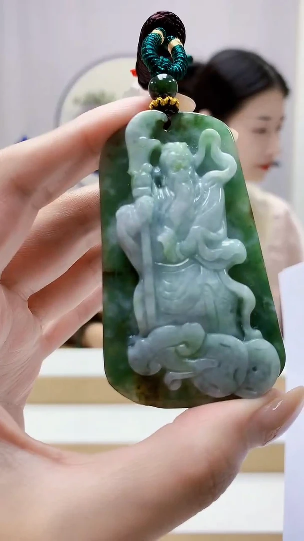 未镶嵌定制翡翠4812MM-毛货挂件147