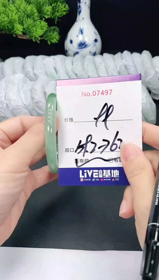 未镶嵌手镯翡翠7497