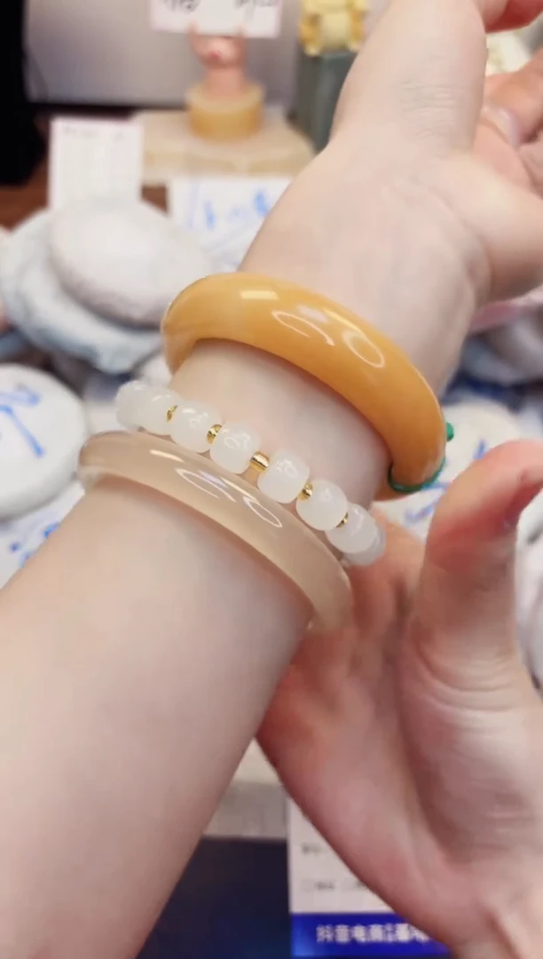 【闪购商品】石英质玉手镯未镶嵌292-财气镯-圈口58