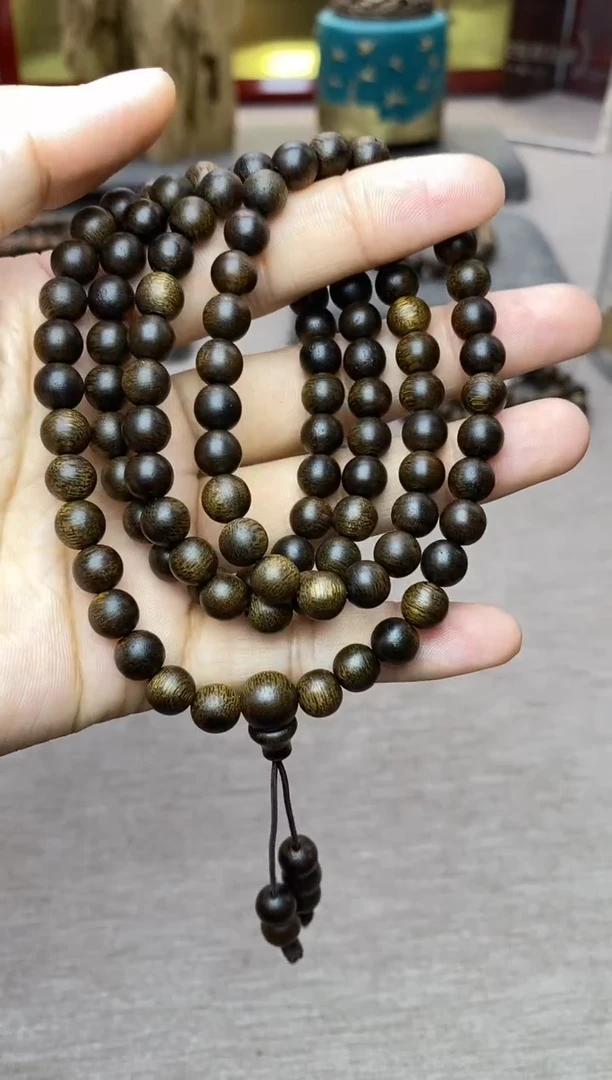 【闪购商品】沉香手串顺化紫棋楠06*108沉水多圈