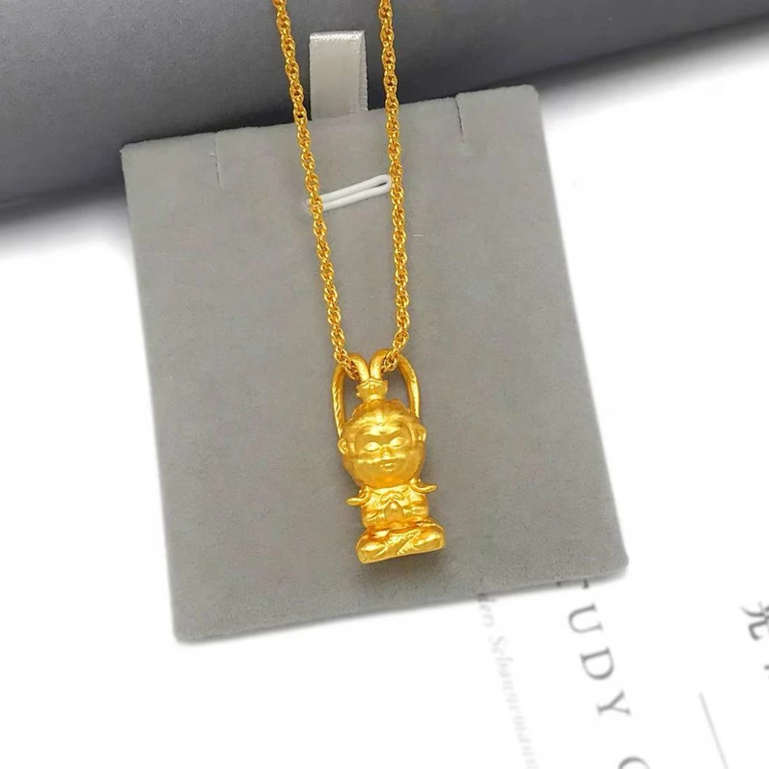 铜合金吊坠 XL030黑神话悟空吊坠镀金超帅齐天大圣美猴王斗战胜佛