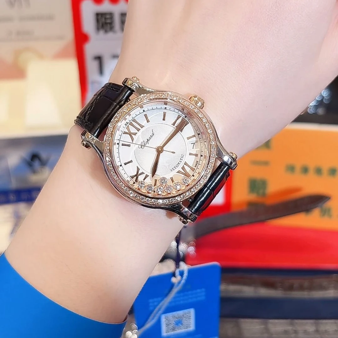 99新 Chopard/萧邦 快乐钻278559-6001腕表/后钻/WHP036274/表展