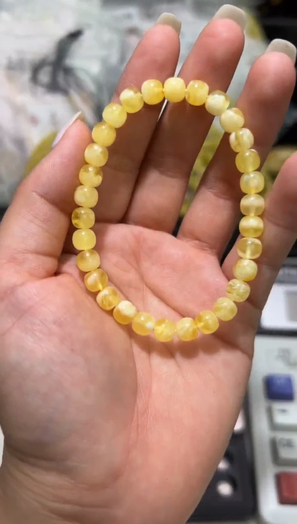 裸石琥珀未镶嵌琥珀蜜蜡手串1