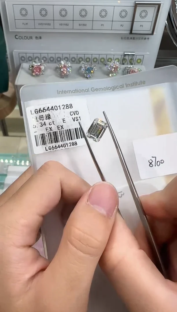 裸石实验室培育钻石@ 5.34ct 先鉴赏，再定制！