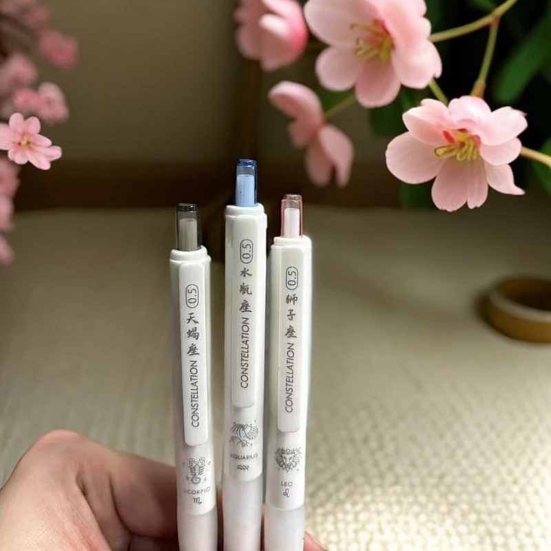 hs十二星座按动中性刷题笔