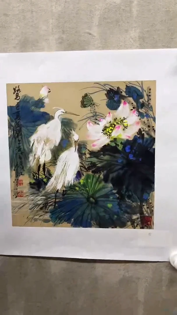 国画萧翰-1平尺-彩色花鸟