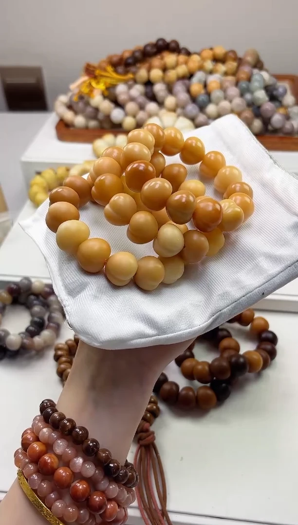 手串菩提根/象牙果沐t20干磨屁桃19mm手串