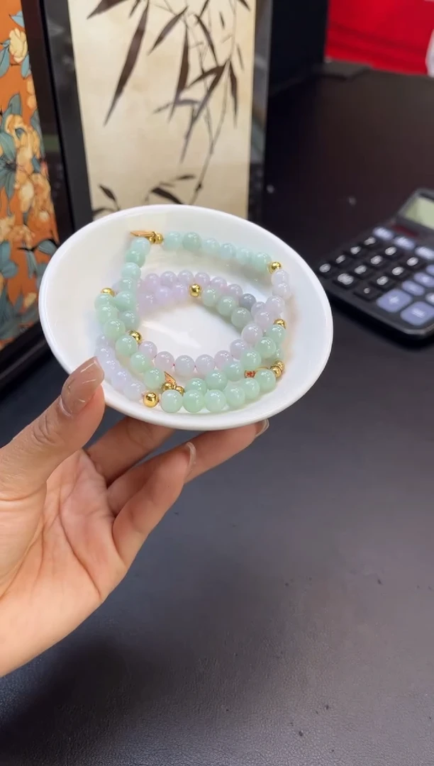 未镶嵌手链翡翠手串G998T0919055多样性发一