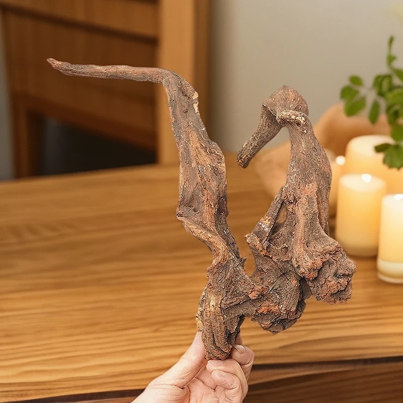 崖柏北太行陈华风化摆件饰品客厅，陈华瘤花手把件崖柏根雕摆件