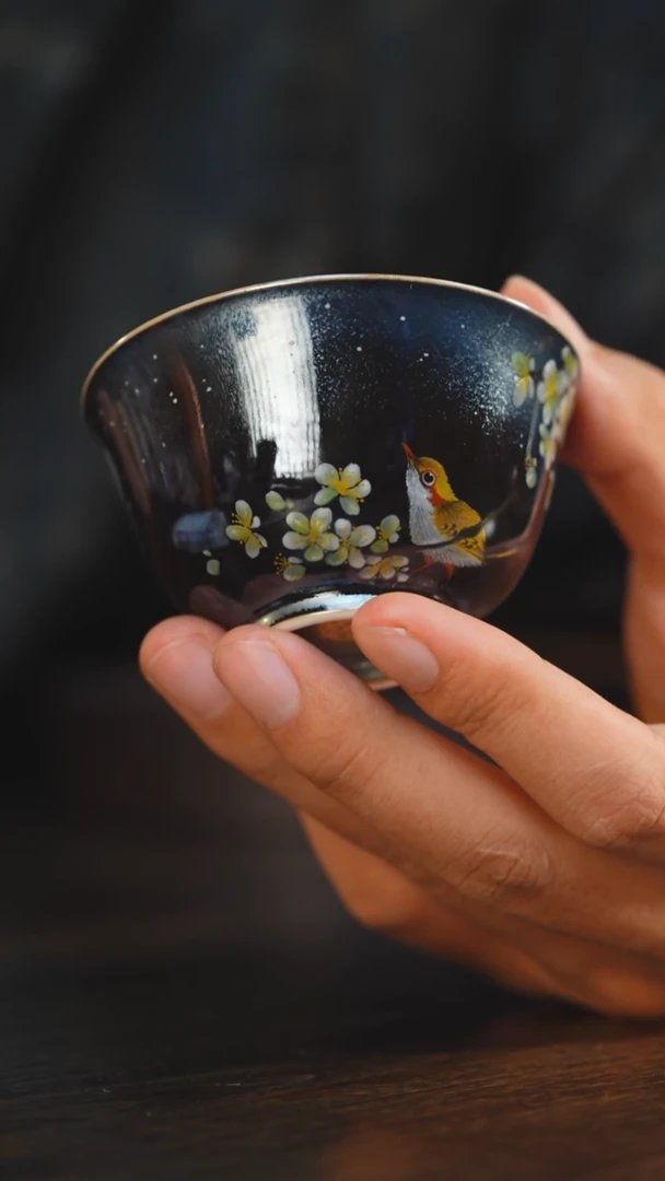 57柴房陶瓷柴烧窑宝花鸟