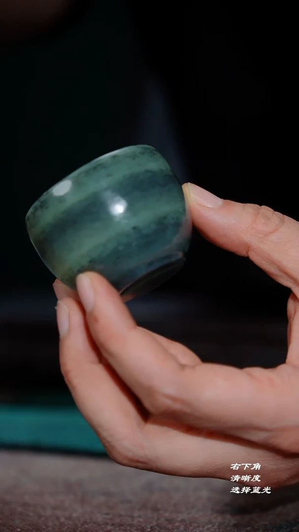 99-1点墨青花品茗杯+证书