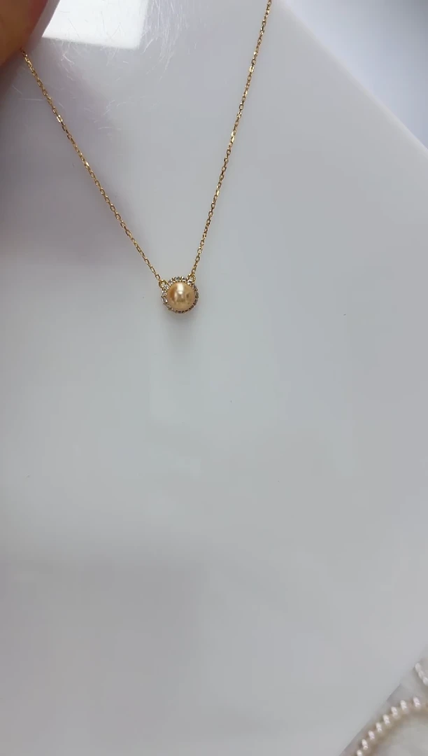 【闪购商品】海水珍珠DA银S925镶嵌套链 7 C1346