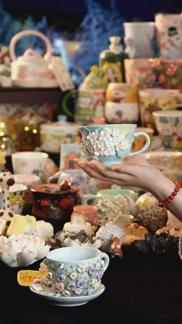 其他陶景德镇釉下彩手绘设计师款陶瓷