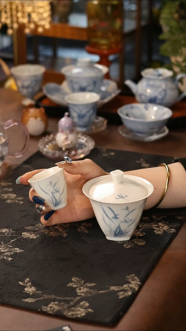 盖碗+茶杯 哈哈哈哈