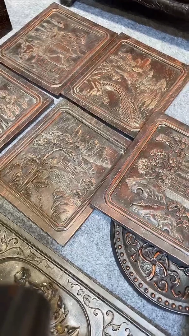 木紫檀雕刻一物一拍