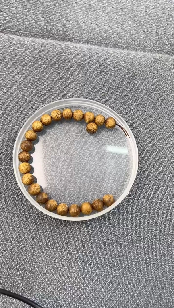 沉香沉香碎屑棋楠沉香8mm圆珠单圈