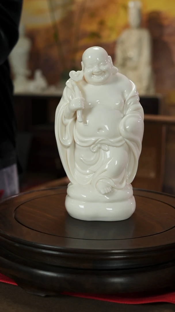 摆件瓷嘿*?陈明良白瓷