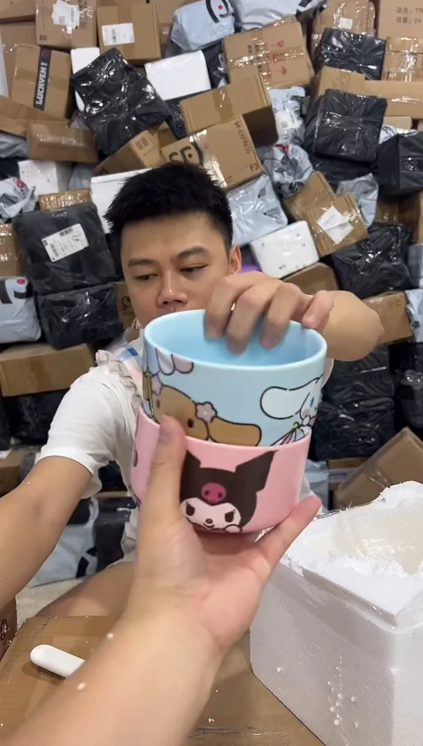 瓷片库洛米碗加玉桂狗碗