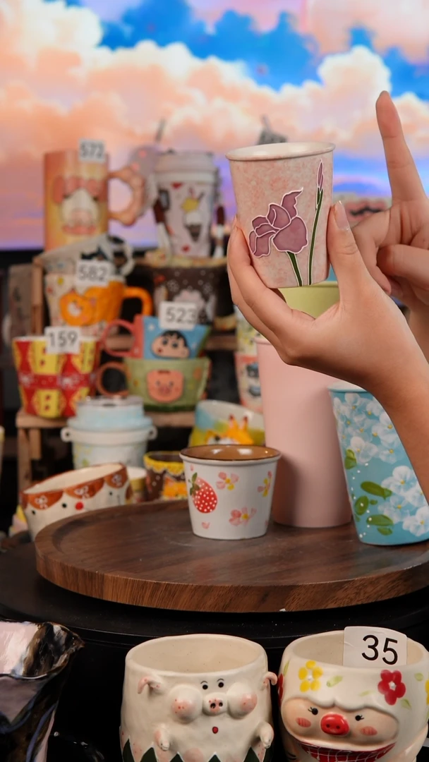 陶瓷双饮款景德镇手工陶瓷