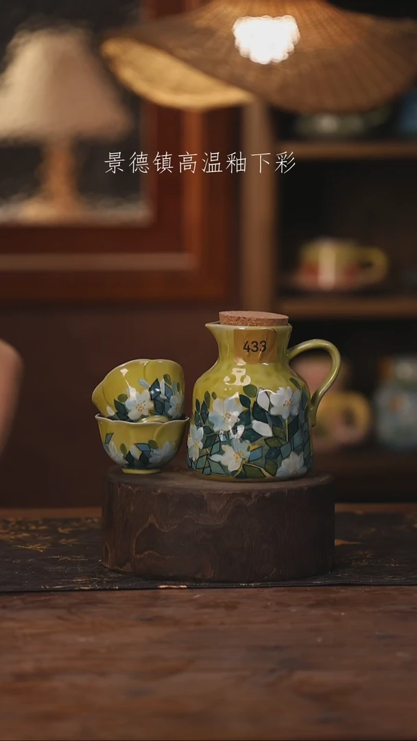 景德镇高温釉下手绘陶瓷433