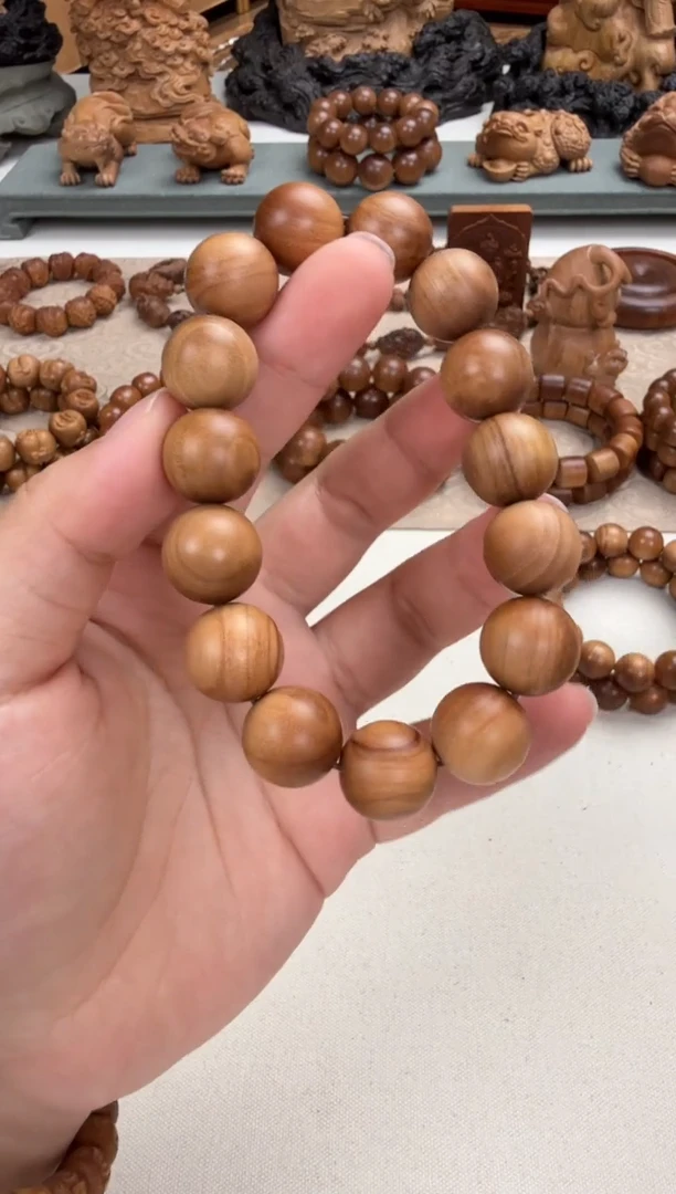 檀香木手串/手链特价1.5顺纹单圈 印度老山檀香