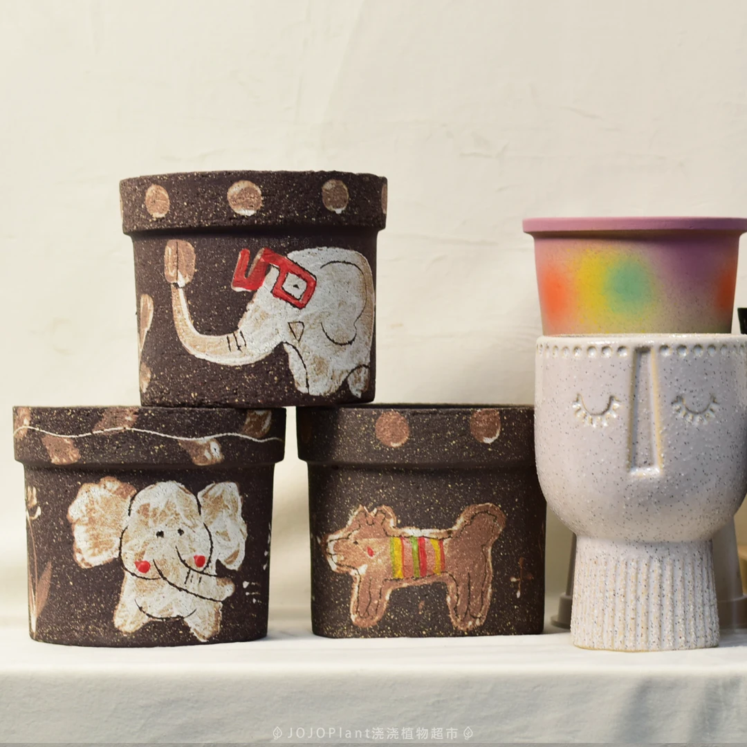 【家居陶盆1】 陶土兰花盆高级感粗陶创意简约